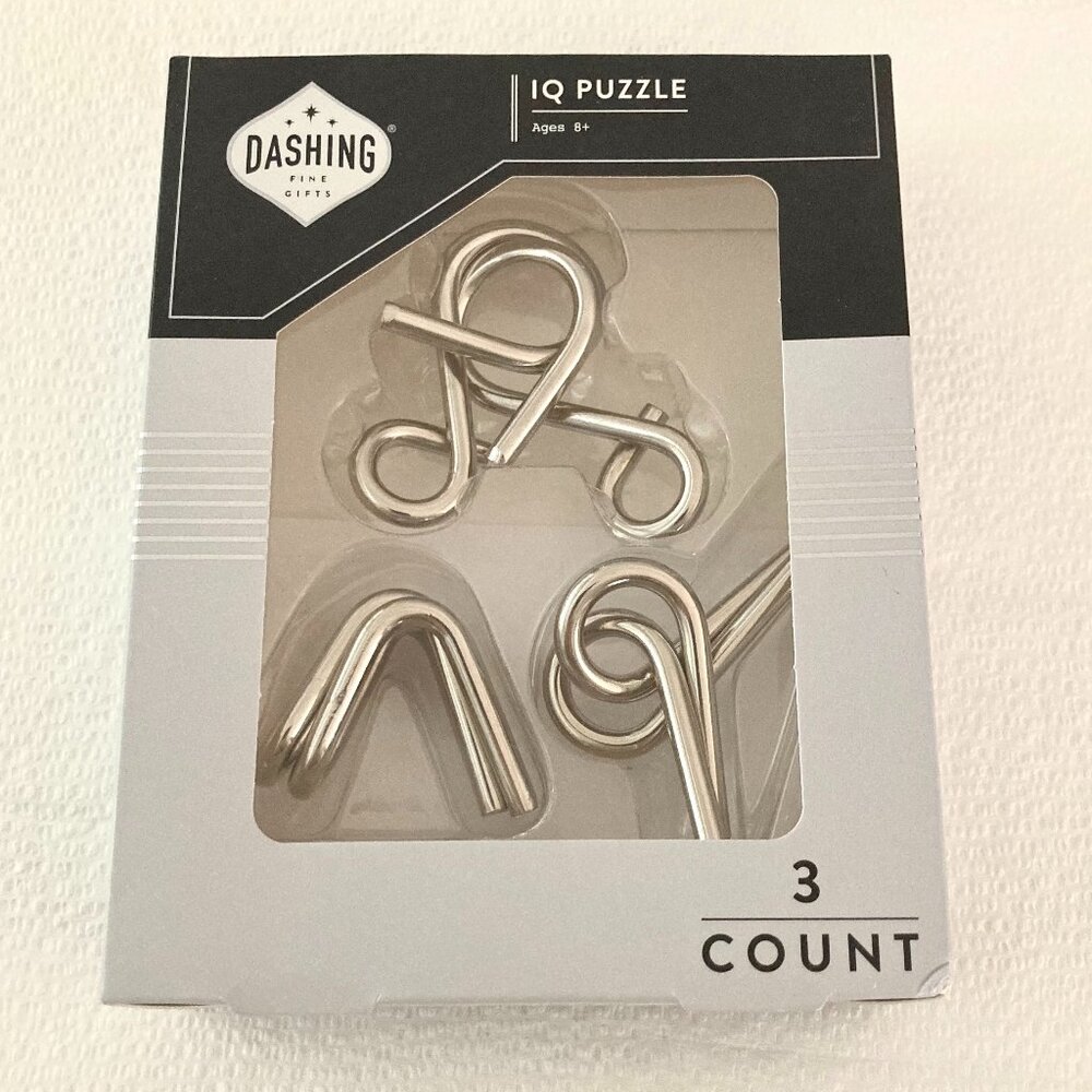 NIB & FREE SHIP! Dashing Fine Gifts IQ Puzzle Brain Teaser Challenge Game Gift